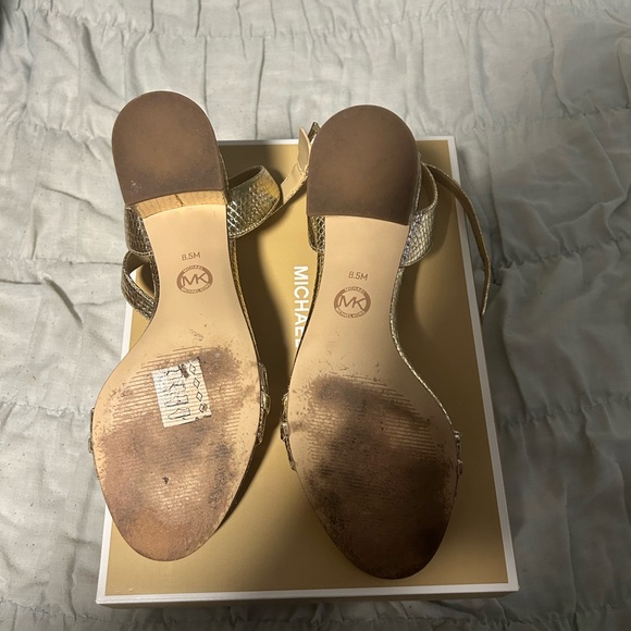 Michael Kors Gold Sandals - Picture 6 of 9